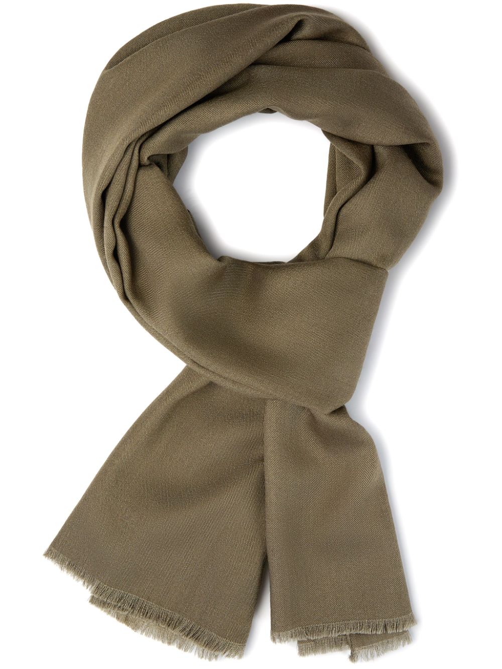 Boggi Milano frayed-edge scarf - Green von Boggi Milano