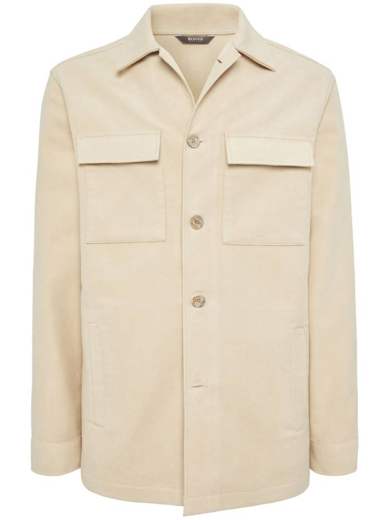 Boggi Milano Link shirt jacket - Neutrals von Boggi Milano