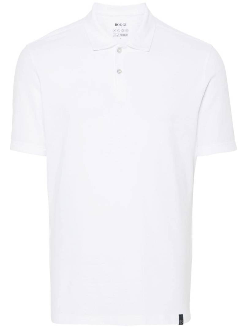 Boggi Milano Spring High-Performance polo shirt - White von Boggi Milano