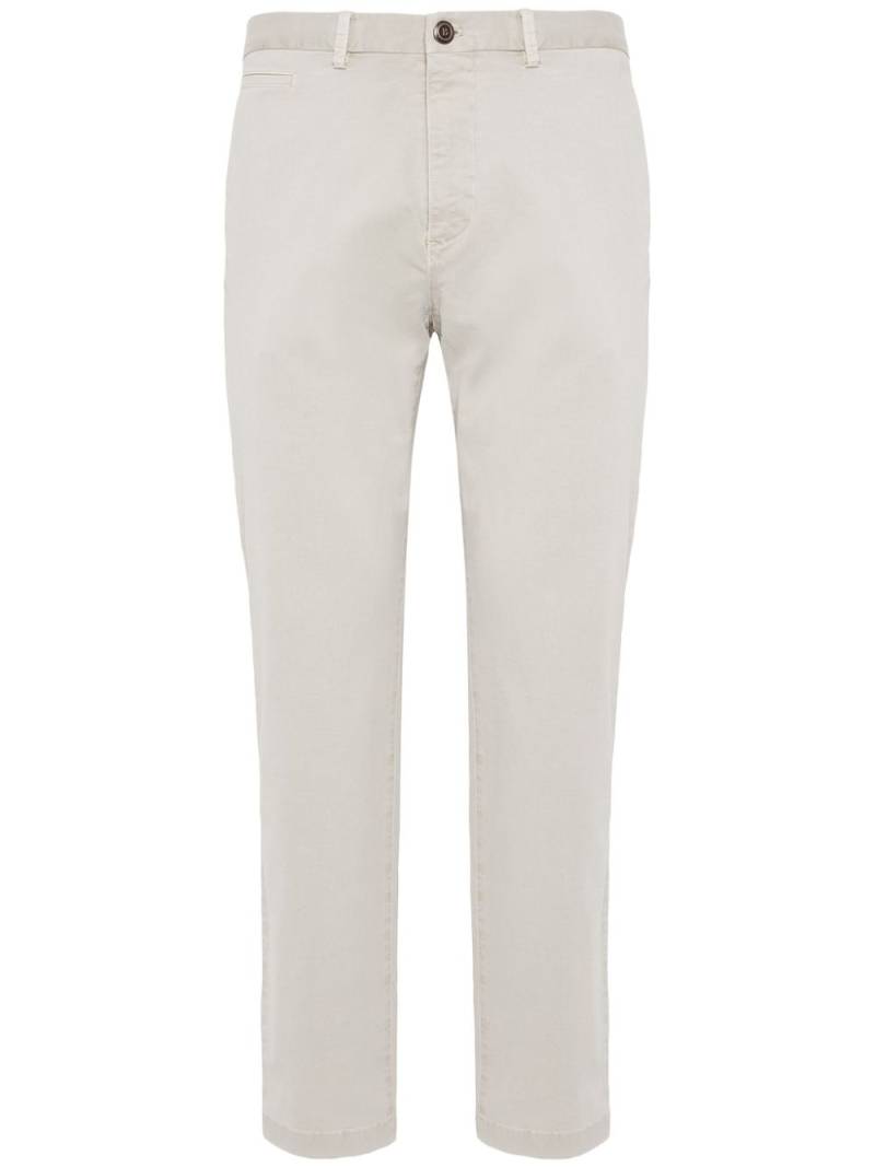 Boggi Milano cotton trousers - Neutrals von Boggi Milano