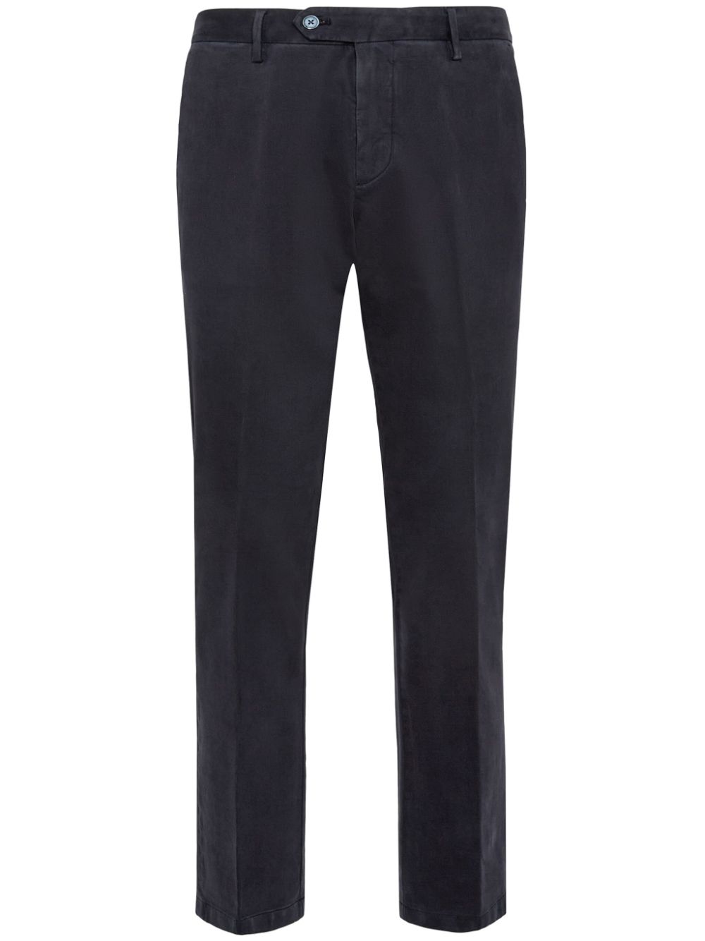 Boggi Milano button-fastening tapered trousers - Blue von Boggi Milano