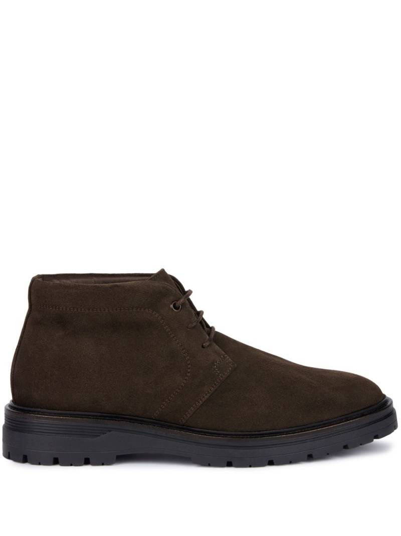 Boggi Milano Suede Leather Ankle Boots - Brown von Boggi Milano