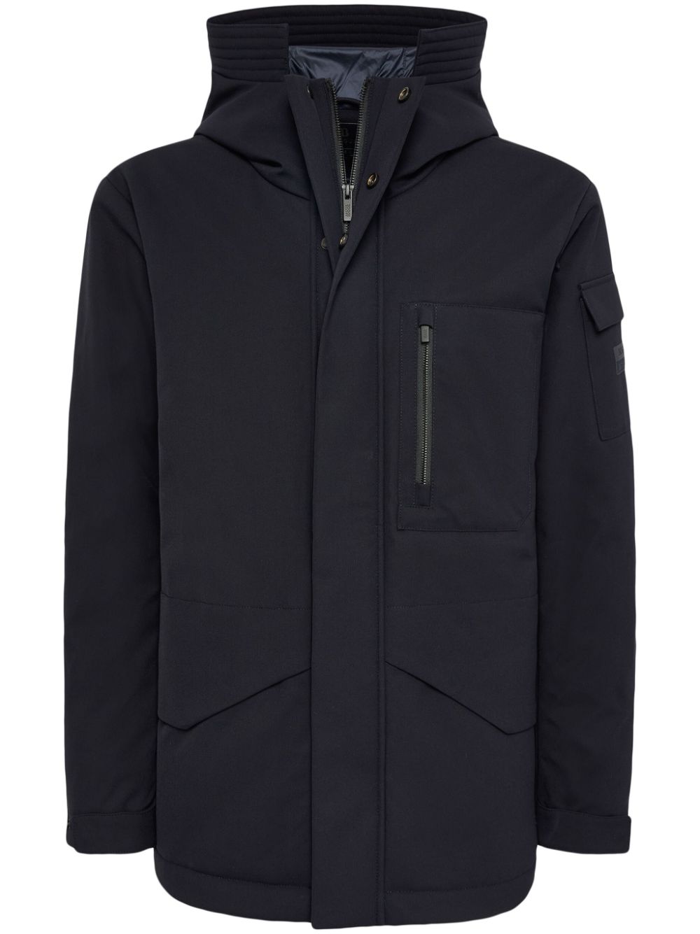 Boggi Milano Technical Fabric B Tech Parka - Blue von Boggi Milano