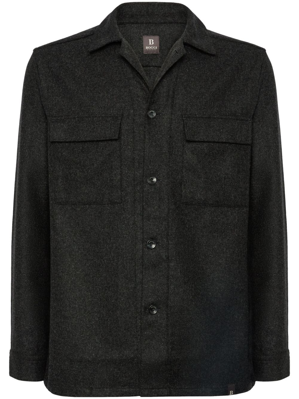 Boggi Milano button-down shirt - Black von Boggi Milano