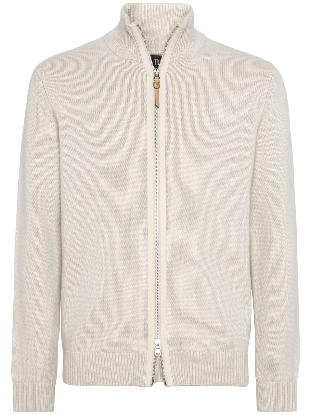 Boggi Milano cashmere full-zip sweater - Neutrals von Boggi Milano