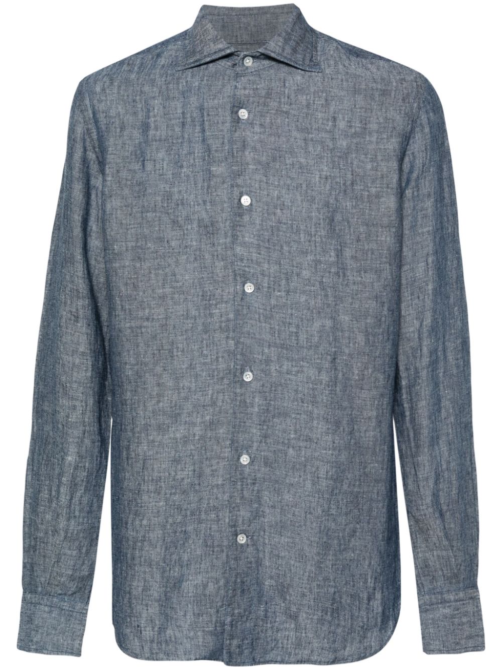 Boggi Milano chambray denim shirt - Blue von Boggi Milano