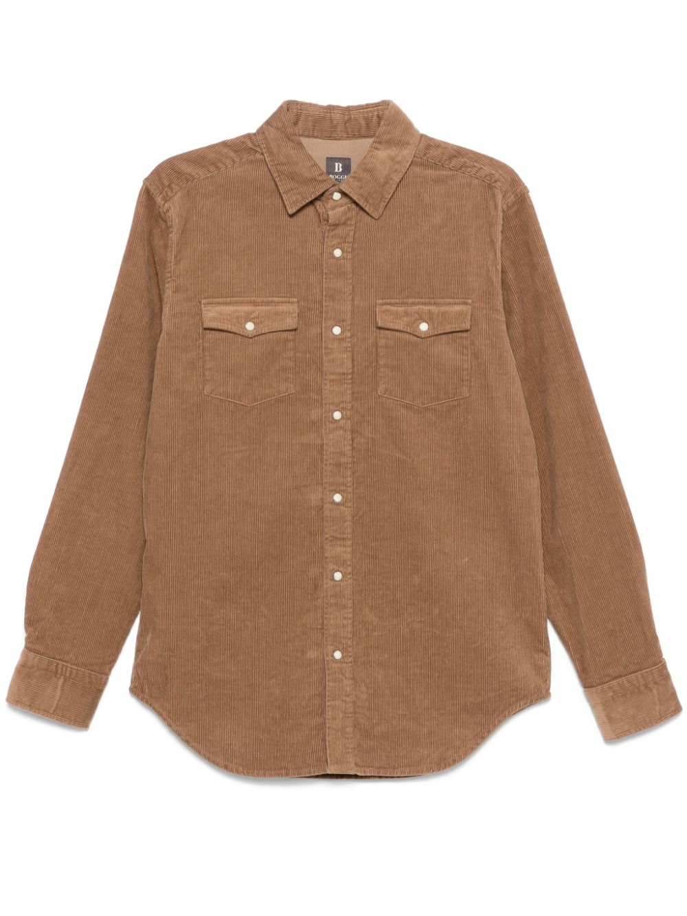 Boggi Milano corduroy shirt - Brown von Boggi Milano