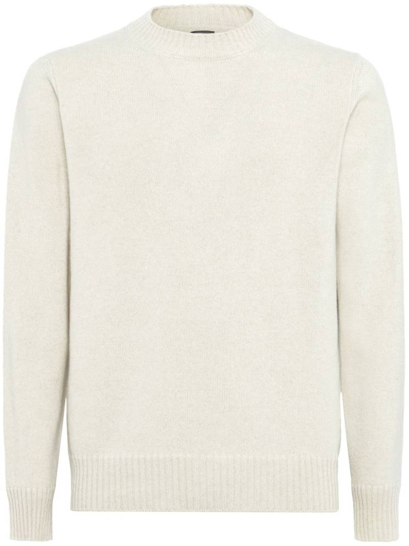 Boggi Milano crew-neck cashmere sweater - White von Boggi Milano