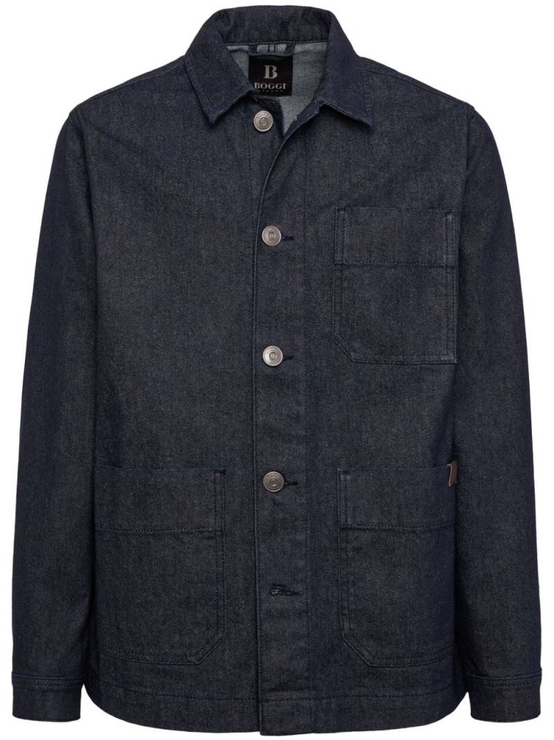 Boggi Milano denim shirt jacket - Blue von Boggi Milano