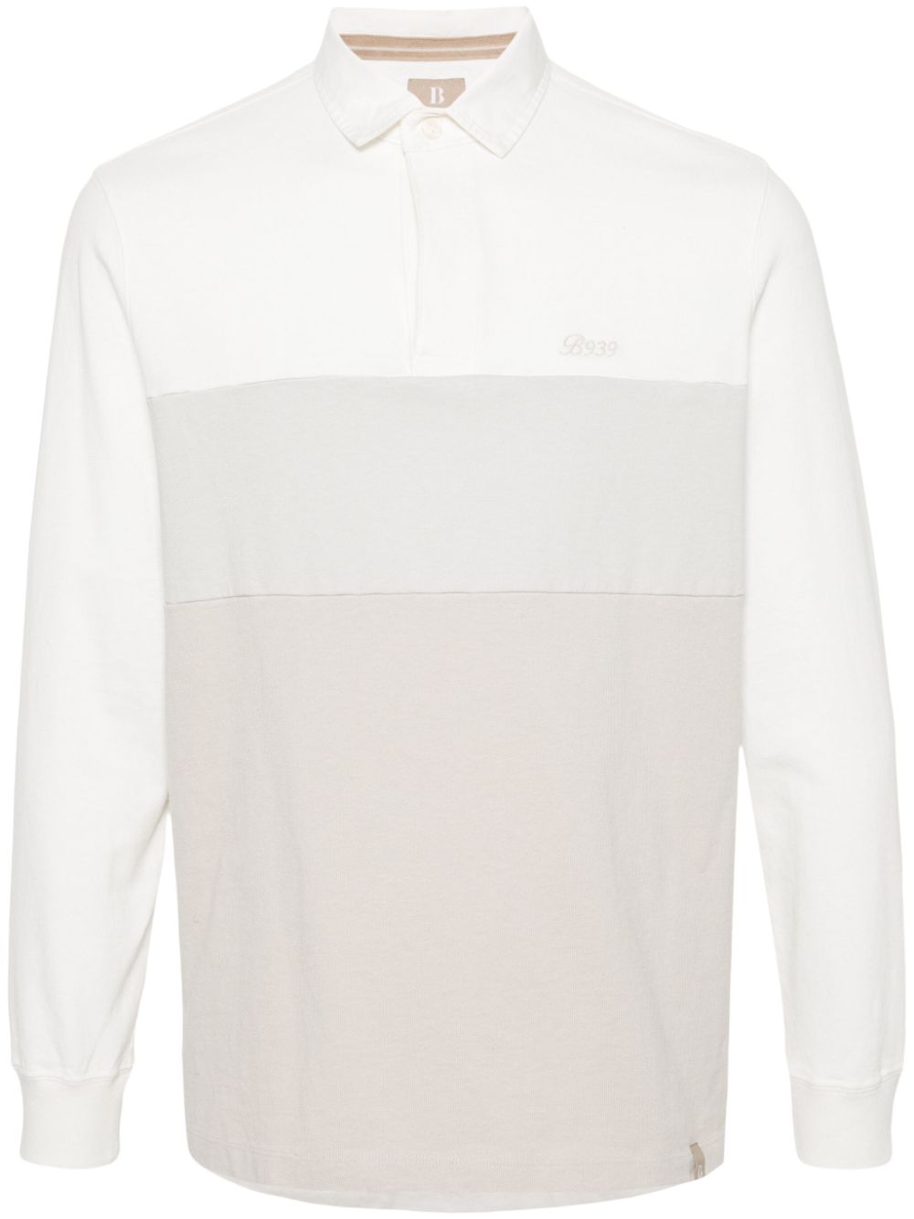 Boggi Milano embroidered-logo cotton polo shirt - Neutrals von Boggi Milano