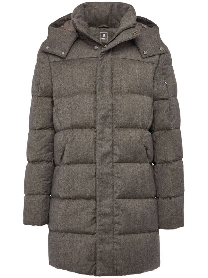 Boggi Milano flannel padded jacket - Neutrals von Boggi Milano