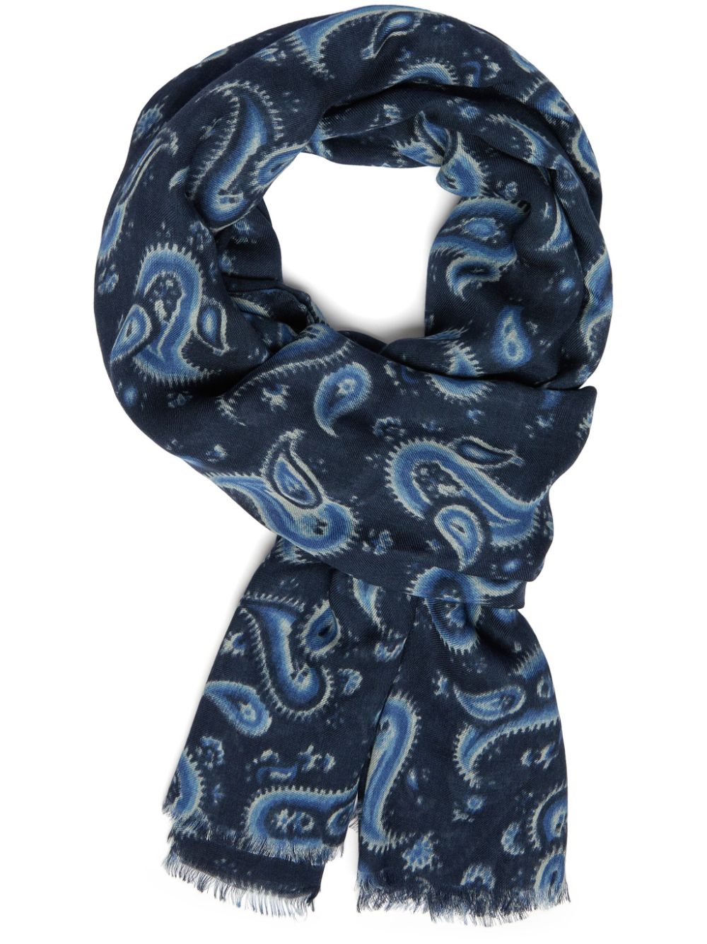 Boggi Milano geometric-print scarf - Blue von Boggi Milano