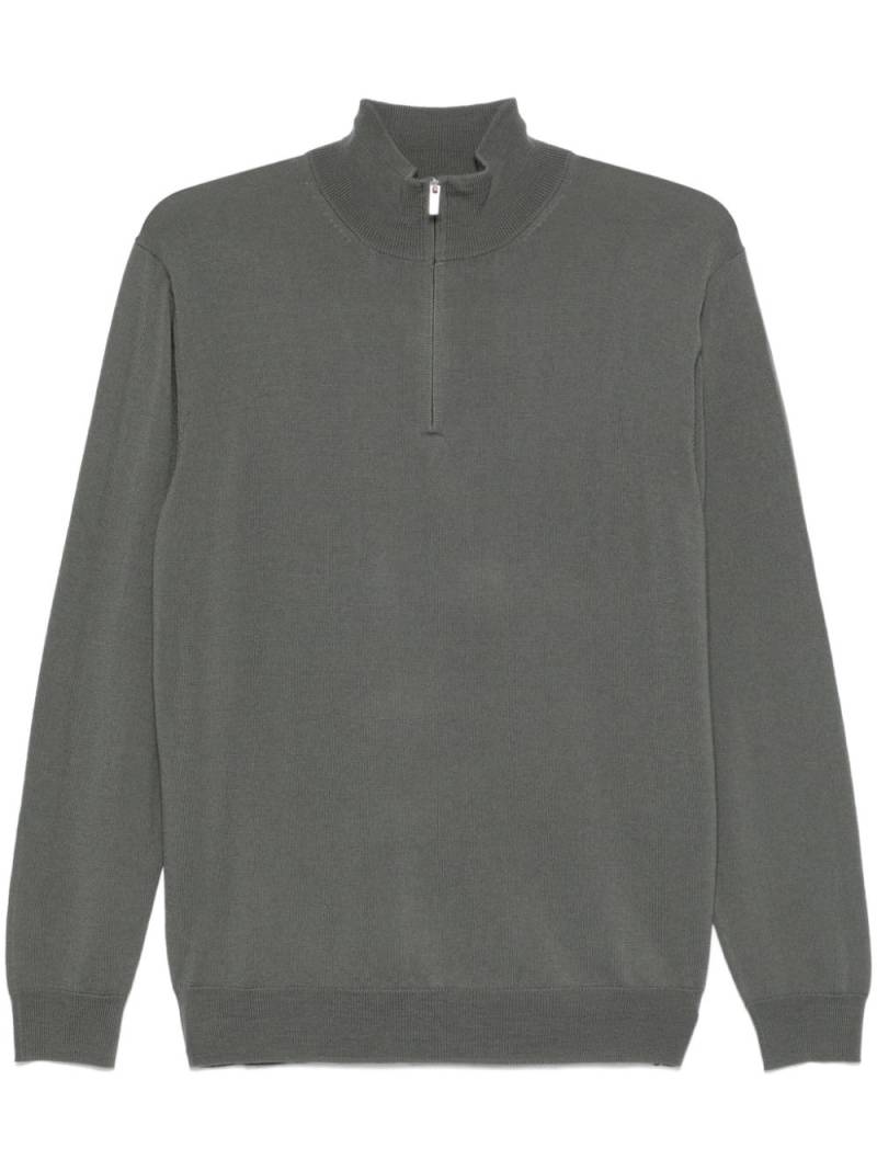 Boggi Milano half-zip sweater - Green von Boggi Milano