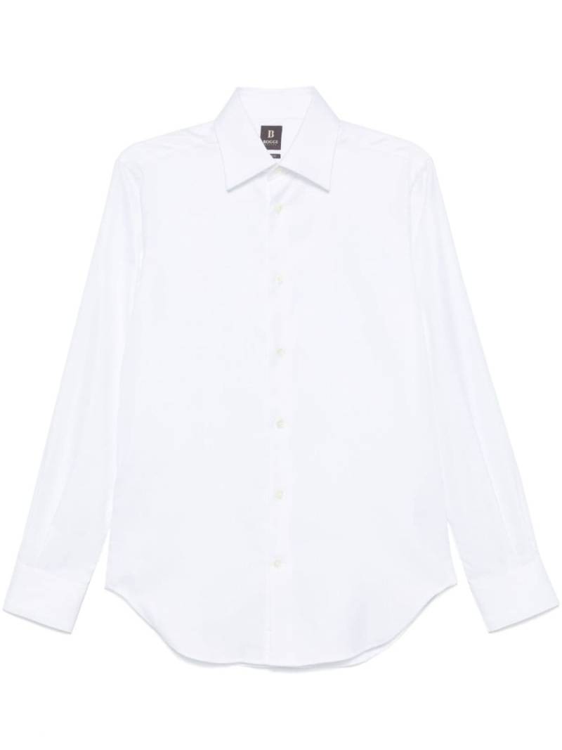 Boggi Milano herringbone-pattern shirt - White von Boggi Milano