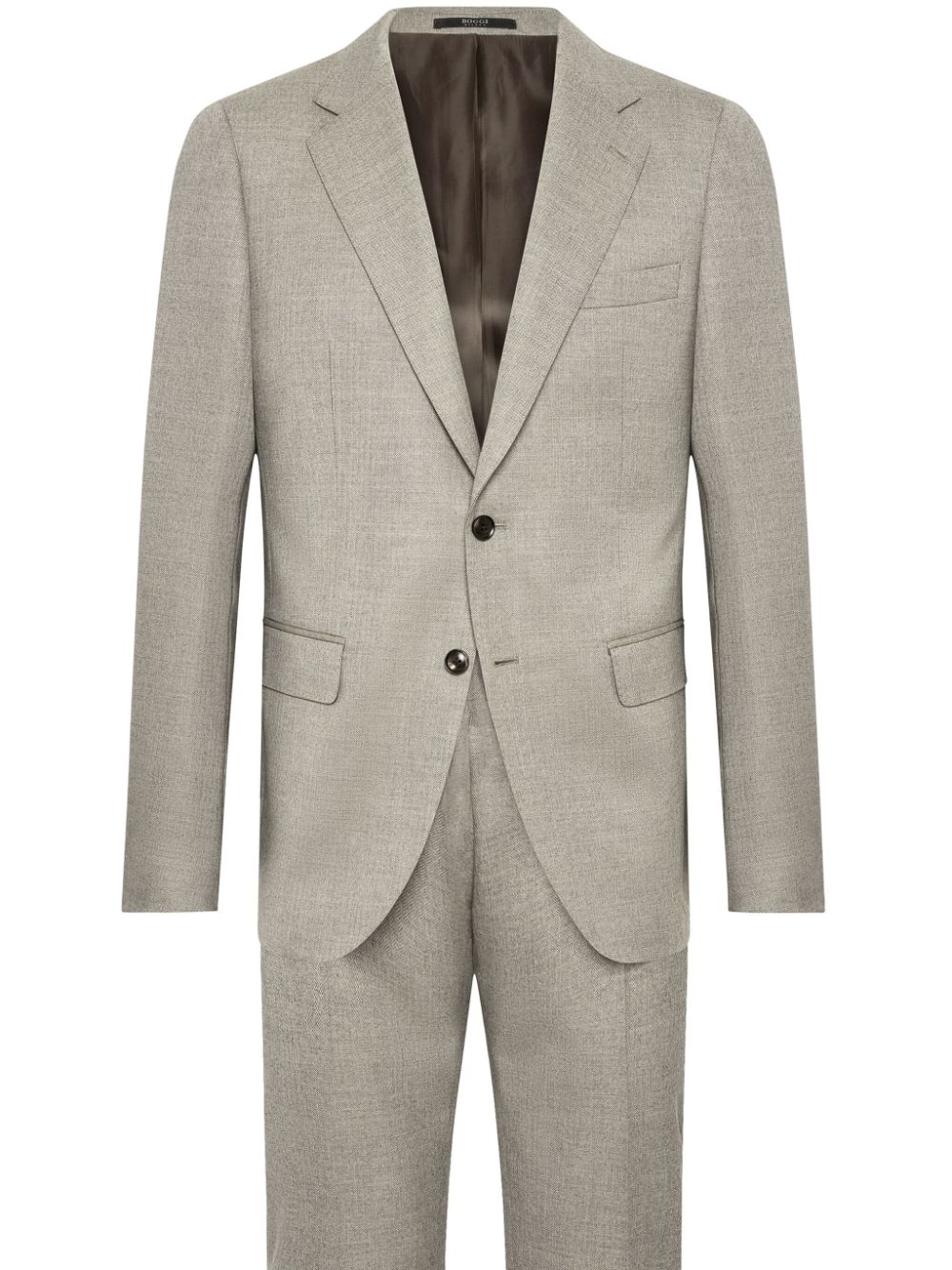 Boggi Milano herringbone wool suit - Neutrals von Boggi Milano