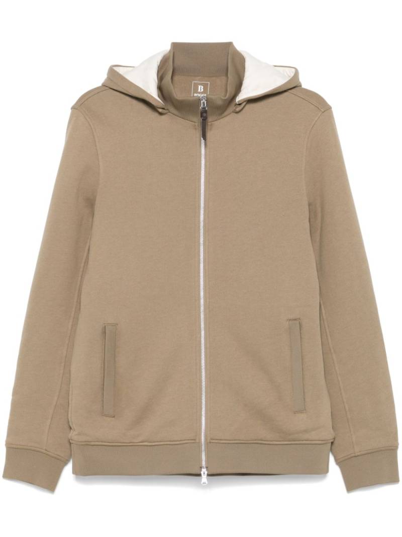 Boggi Milano high-neck hoodie - Brown von Boggi Milano