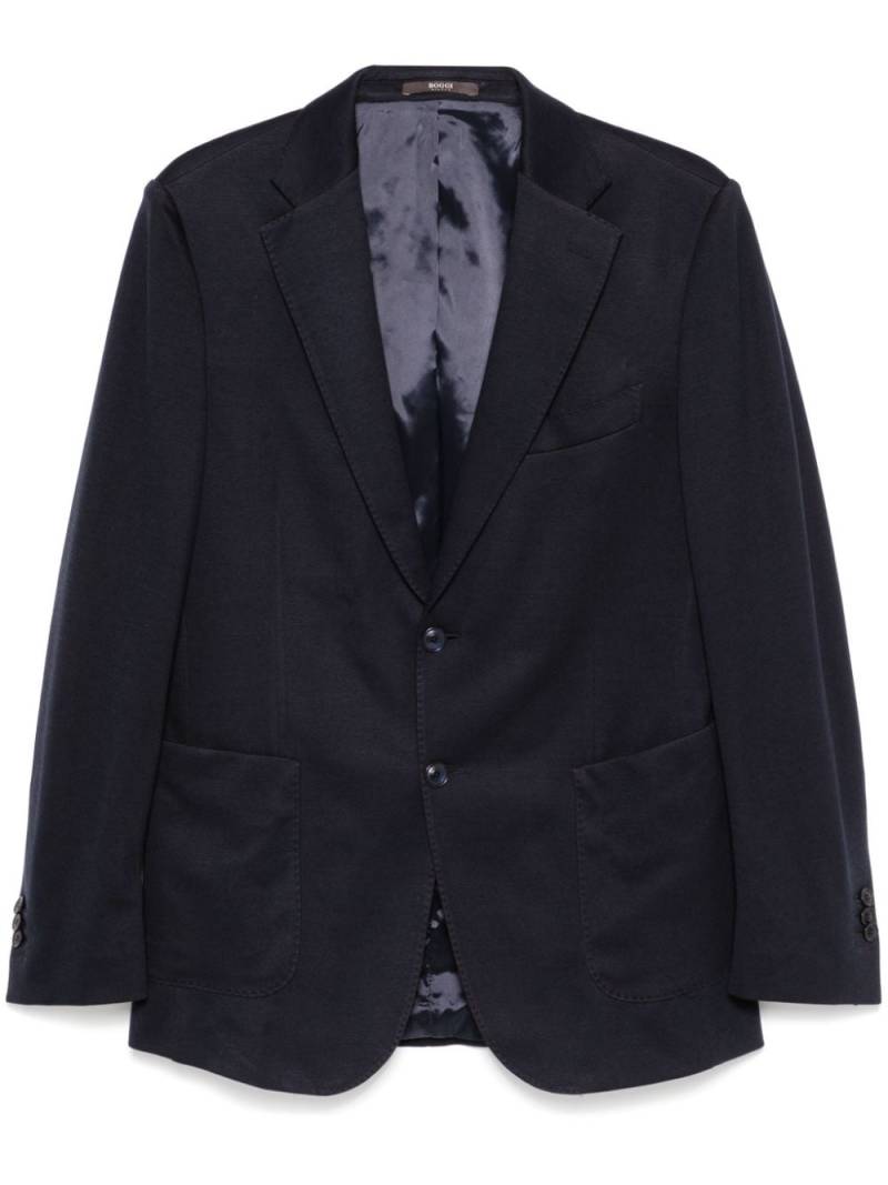 Boggi Milano jersey blazer - Blue von Boggi Milano