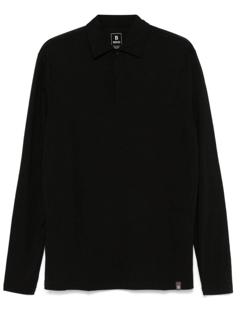 Boggi Milano jersey polo shirt - Black von Boggi Milano