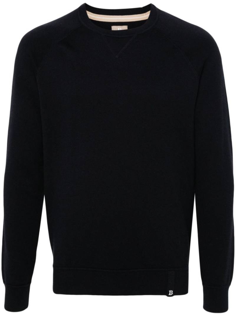 Boggi Milano knitted crew-neck jumper - Blue von Boggi Milano