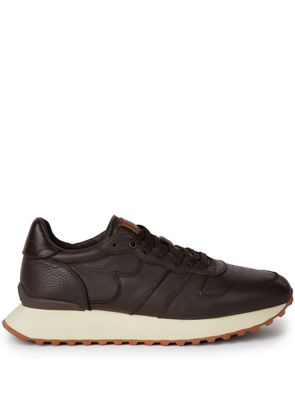 Boggi Milano leather sneakers - Brown von Boggi Milano