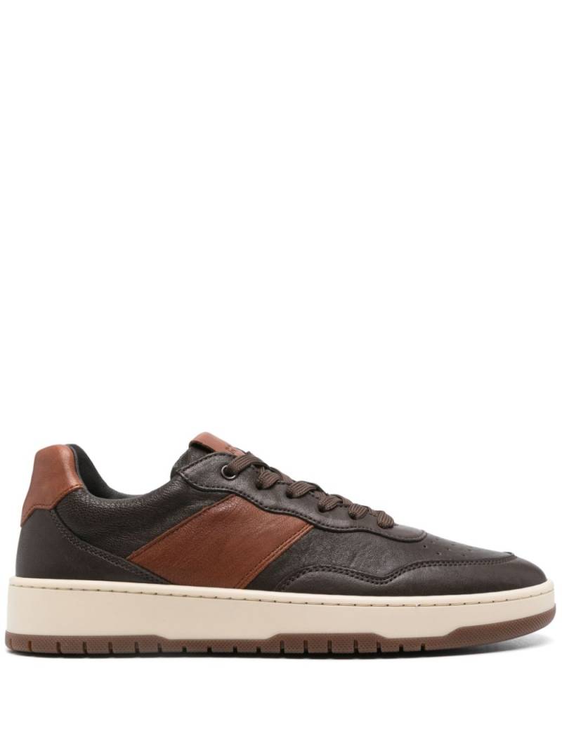 Boggi Milano leather trainers - Brown von Boggi Milano