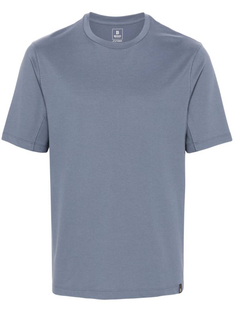 Boggi Milano logo-tag T-shirt - Blue von Boggi Milano