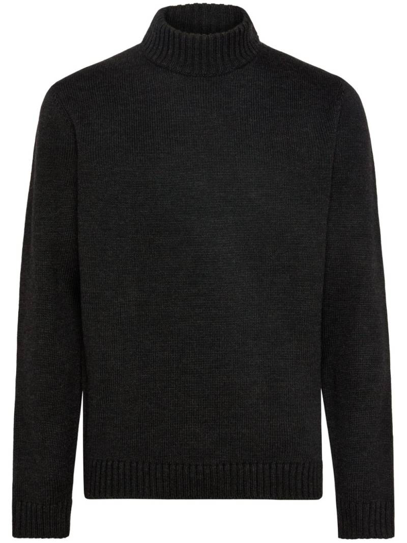 Boggi Milano merino wool polo neck jumper - Grey von Boggi Milano