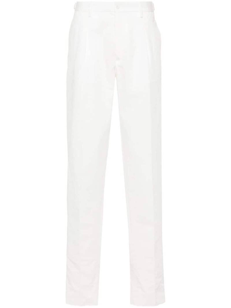 Boggi Milano mid-waist slim-fit trousers - Neutrals von Boggi Milano