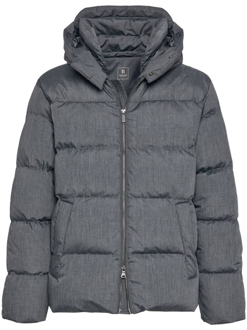 Boggi Milano padded bomber jacket - Grey von Boggi Milano