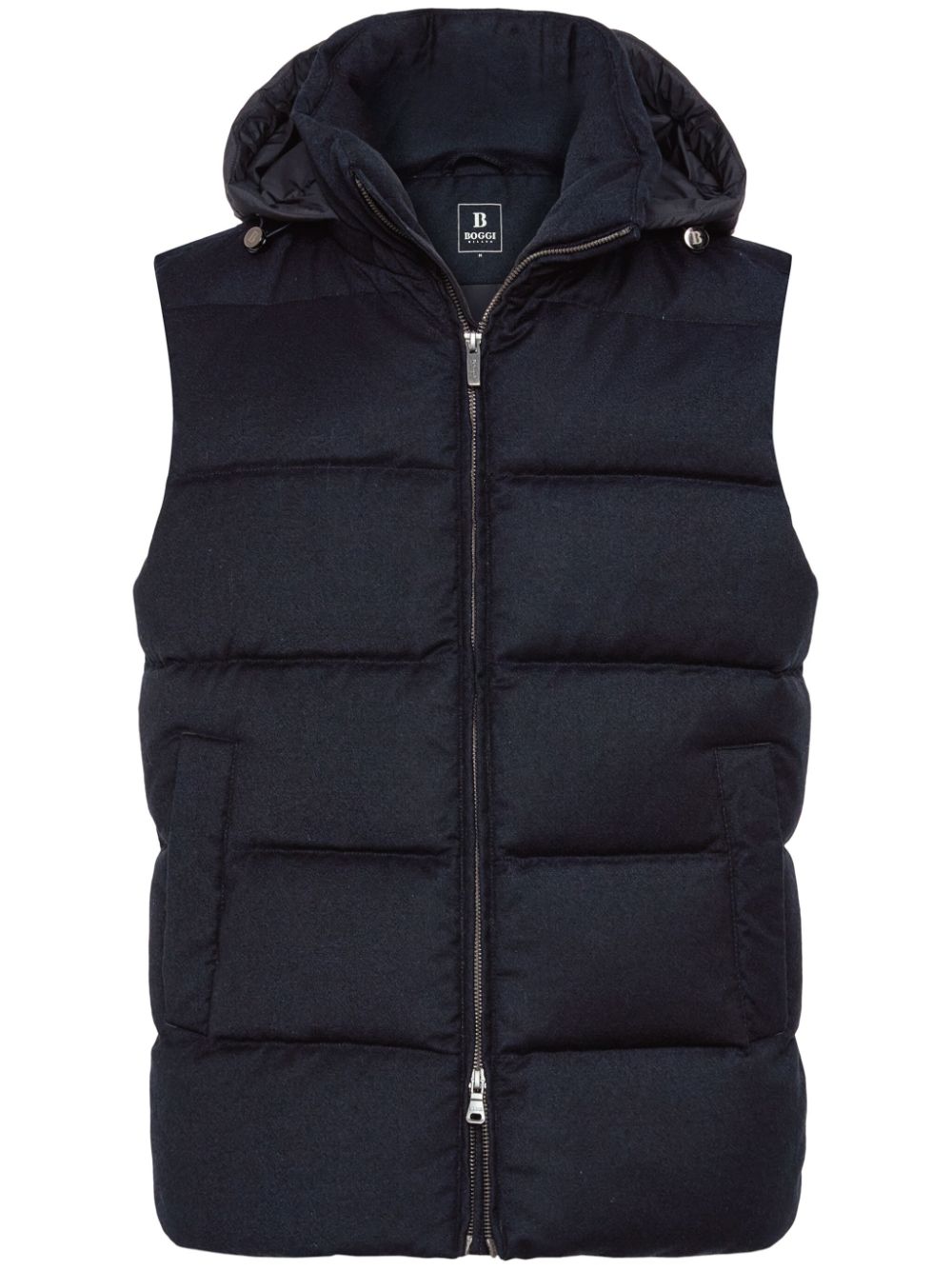 Boggi Milano padded hooded gilet - Blue von Boggi Milano