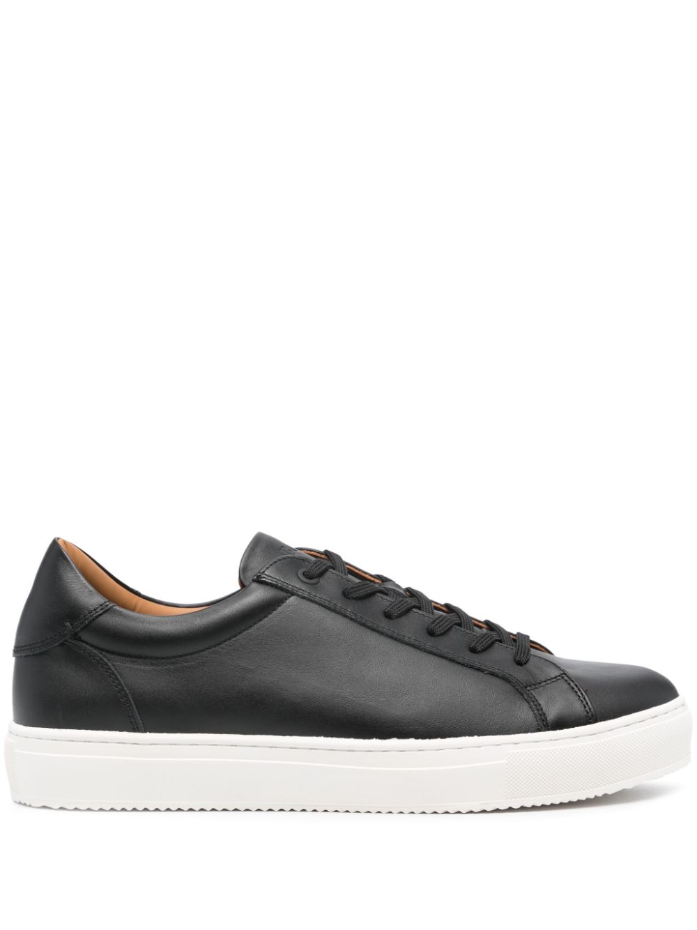 Boggi Milano panelled leather sneakers - Black von Boggi Milano