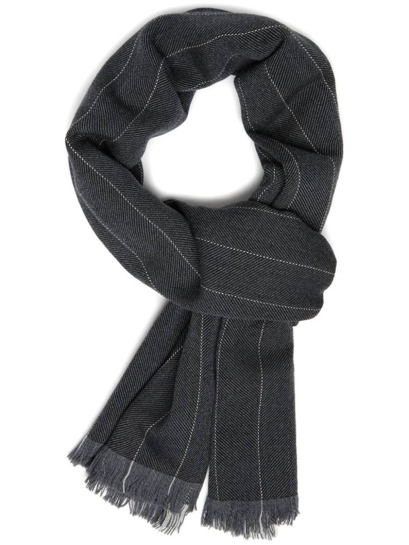 Boggi Milano pinstripe scarf - Grey von Boggi Milano