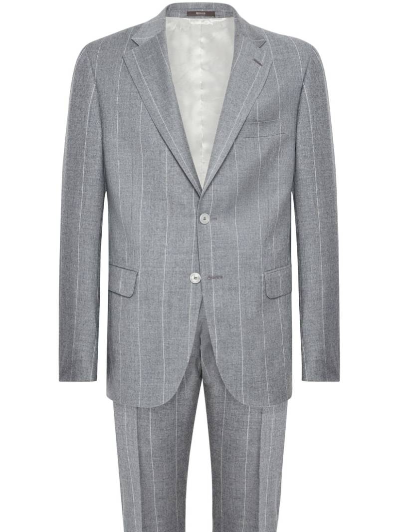 Boggi Milano pinstriped wool suit - Grey von Boggi Milano