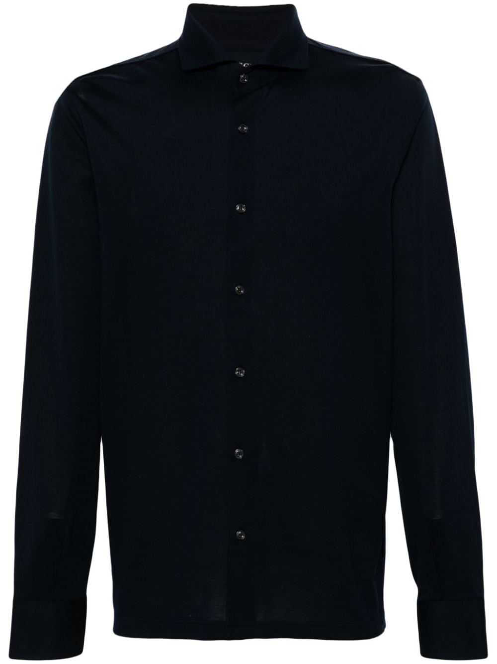 Boggi Milano piqué-weave shirt - Blue von Boggi Milano