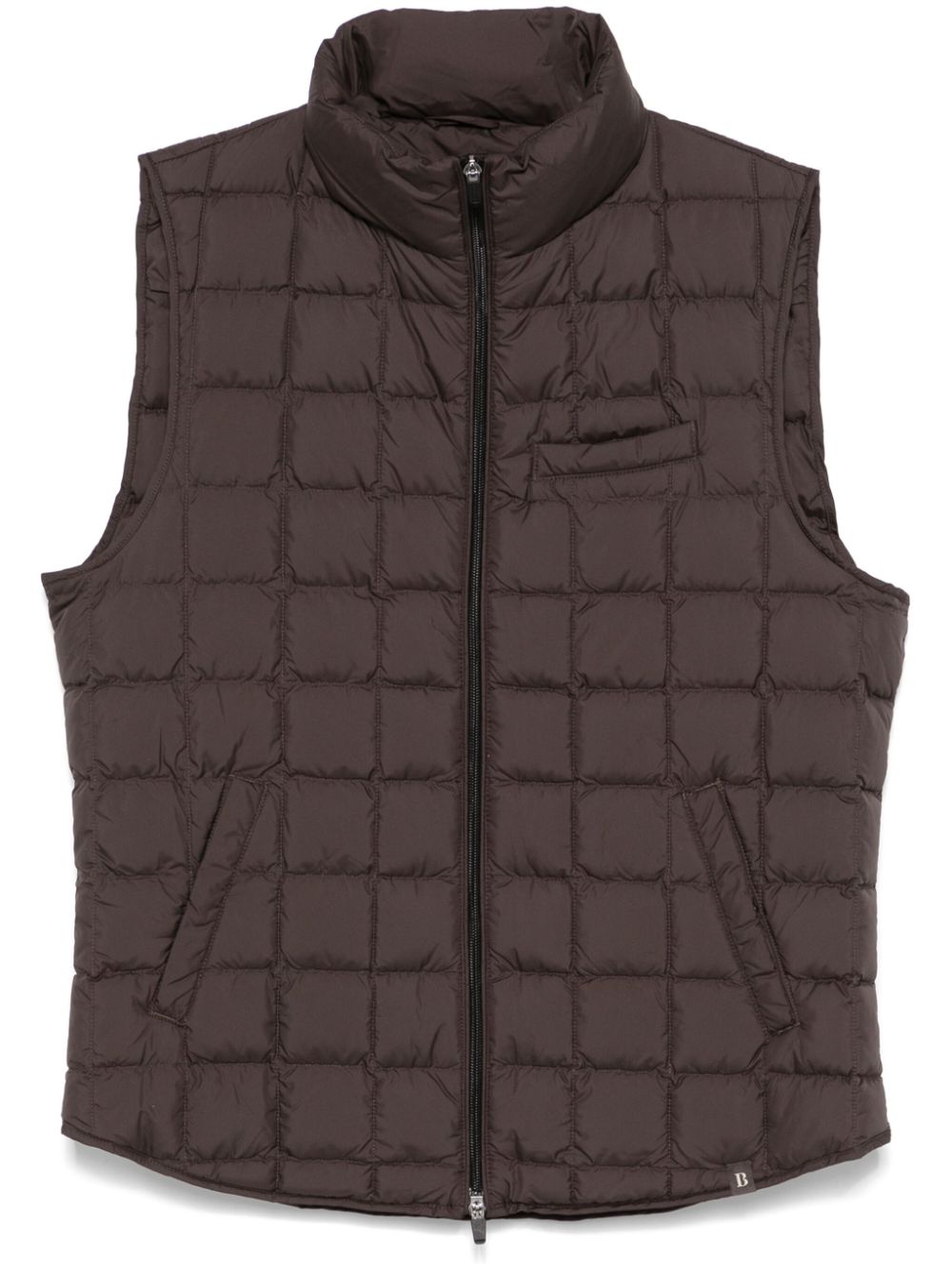 Boggi Milano quilted gilet - Brown von Boggi Milano