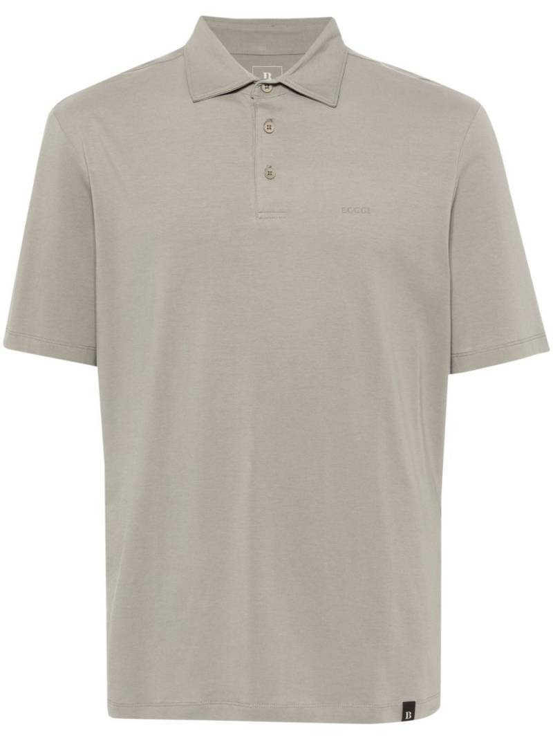 Boggi Milano raised-logo polo shirt - Grey von Boggi Milano