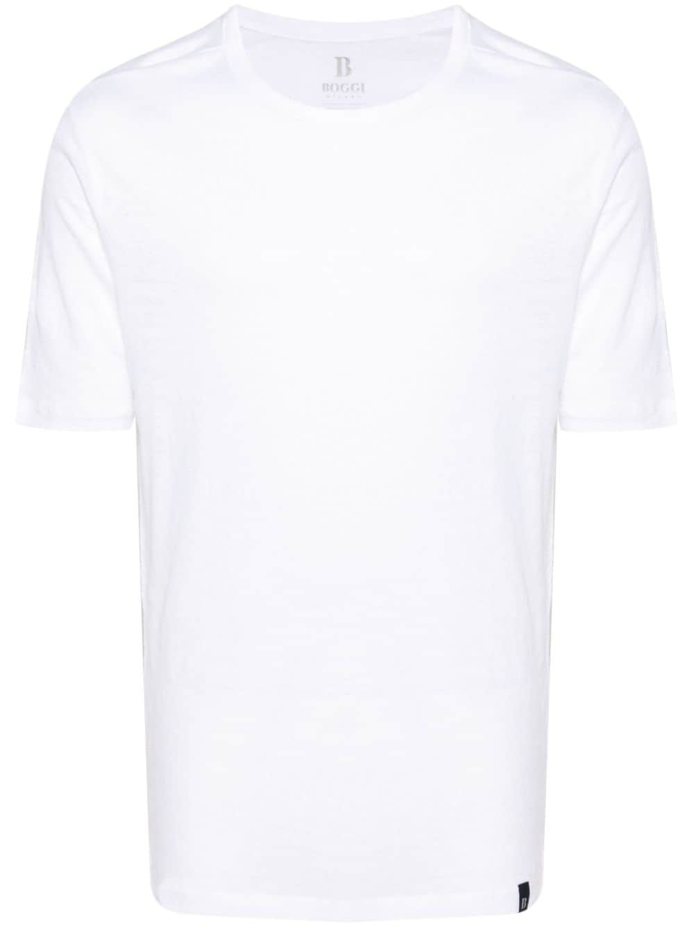 Boggi Milano round-neck jersey T-shirt - White von Boggi Milano