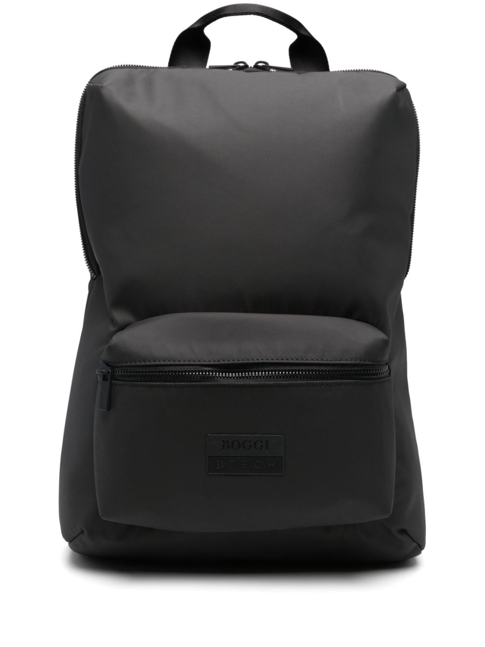 Boggi Milano rubberised-logo backpack - Black von Boggi Milano