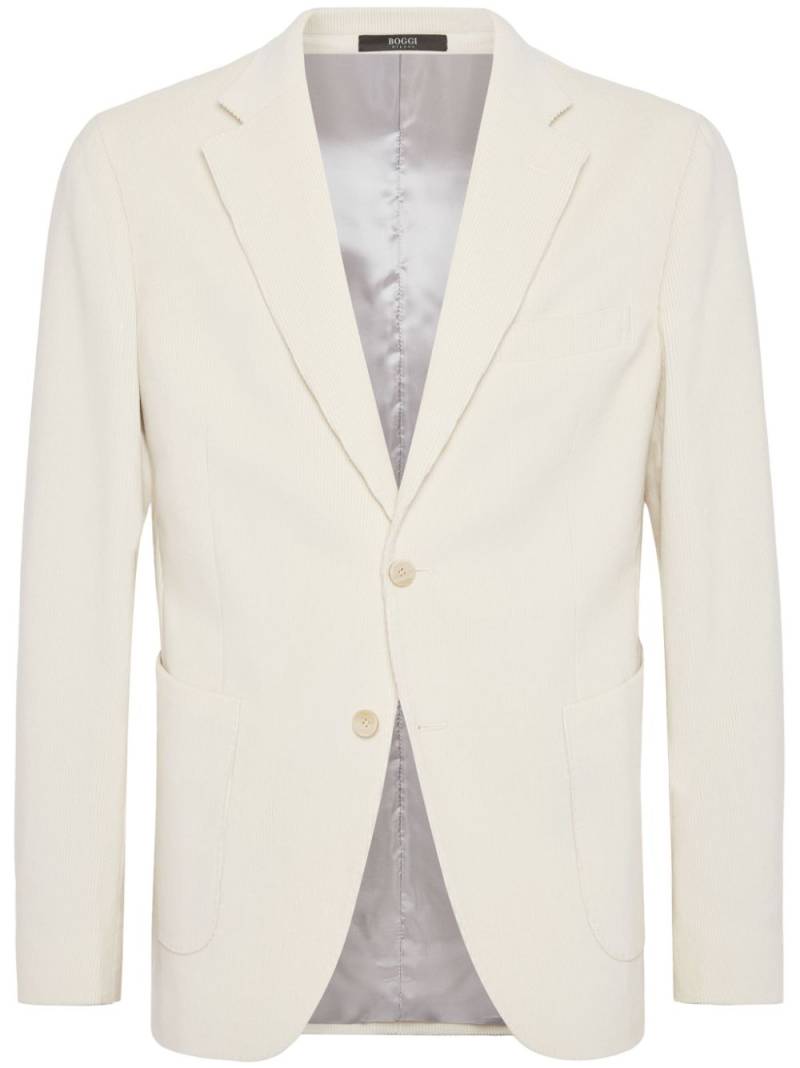 Boggi Milano single-breasted blazer - Neutrals von Boggi Milano