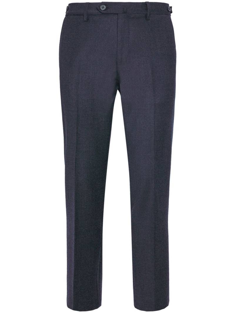 Boggi Milano stretch flannel trousers - Blue von Boggi Milano