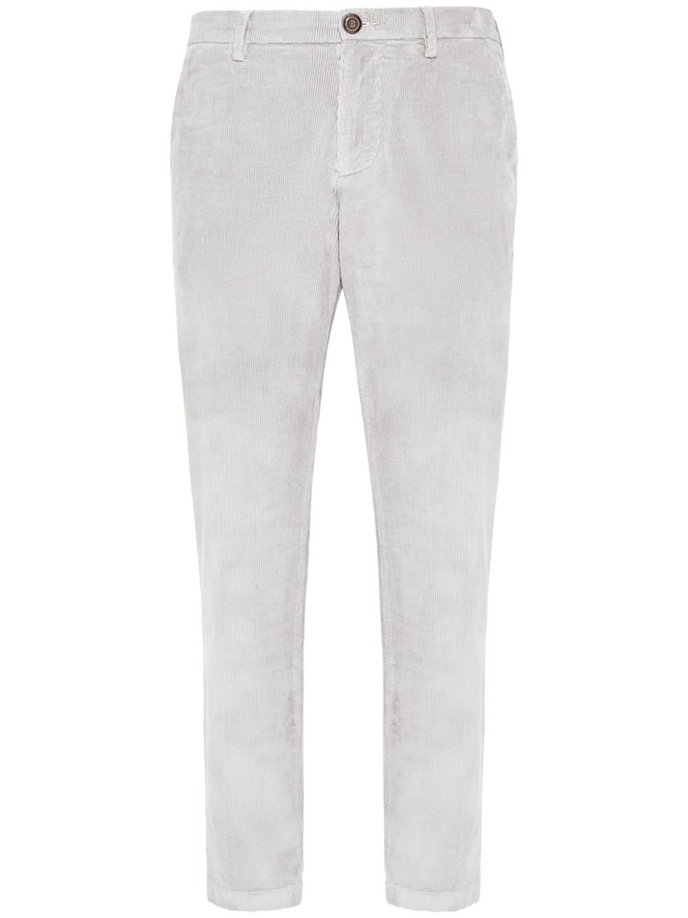 Boggi Milano stretch-velvet trousers - Grey von Boggi Milano