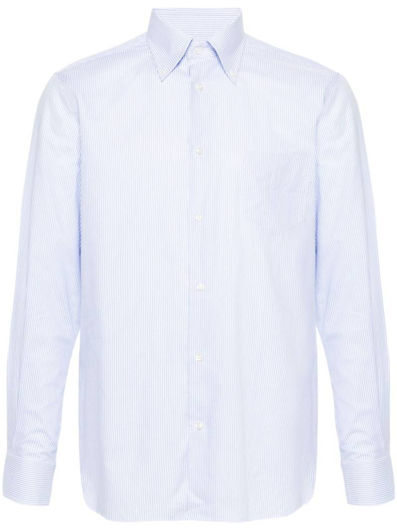 Boggi Milano striped cotton shirt - Blue von Boggi Milano