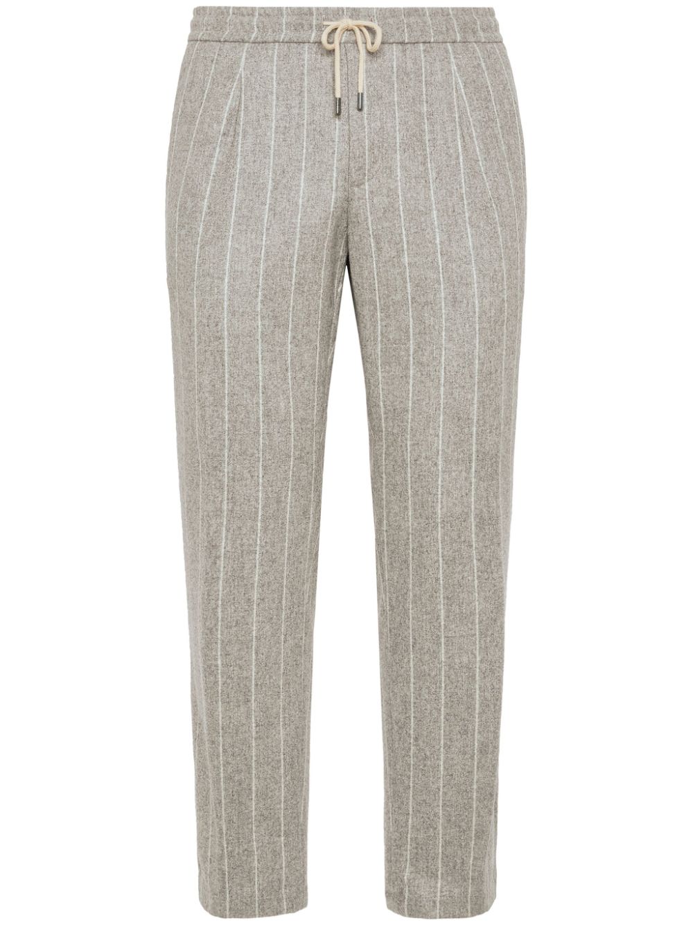 Boggi Milano striped flannel trousers - Neutrals von Boggi Milano