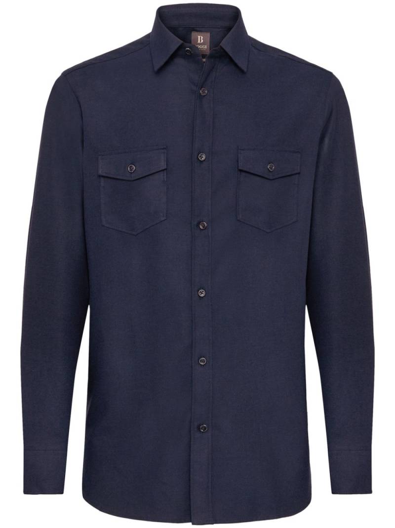 Boggi Milano technical-fabric shirt - Blue von Boggi Milano