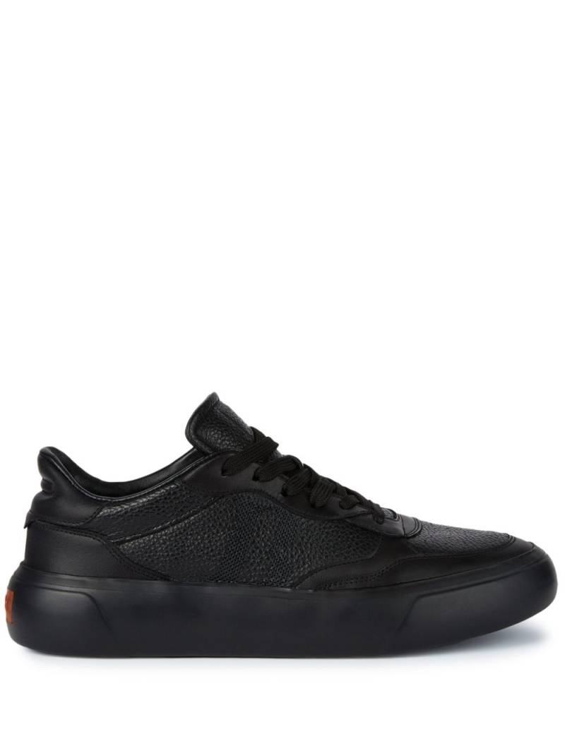 Boggi Milano tumbled leather sneakers - Black von Boggi Milano