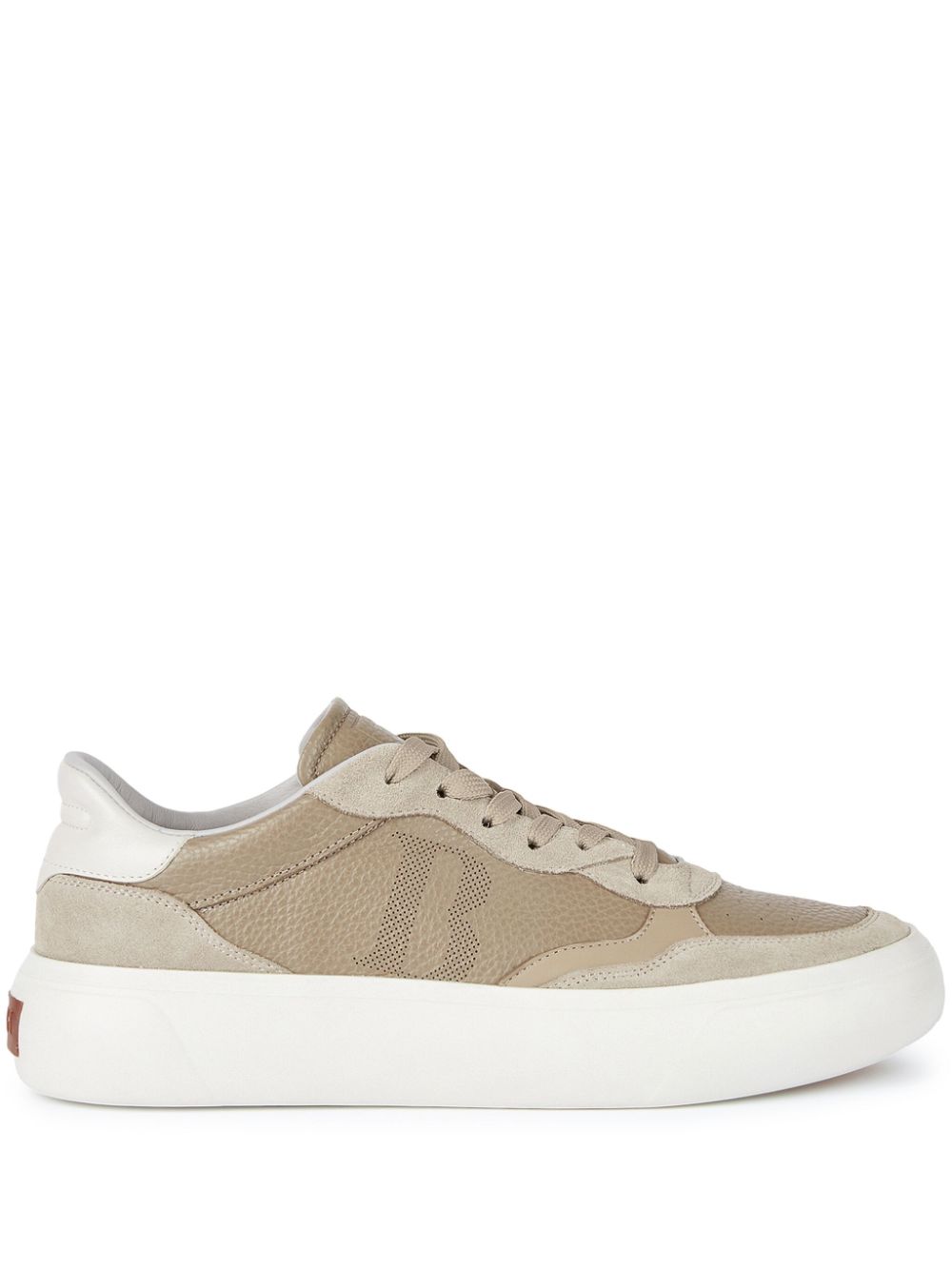 Boggi Milano tumbled-leather sneakers - Neutrals von Boggi Milano