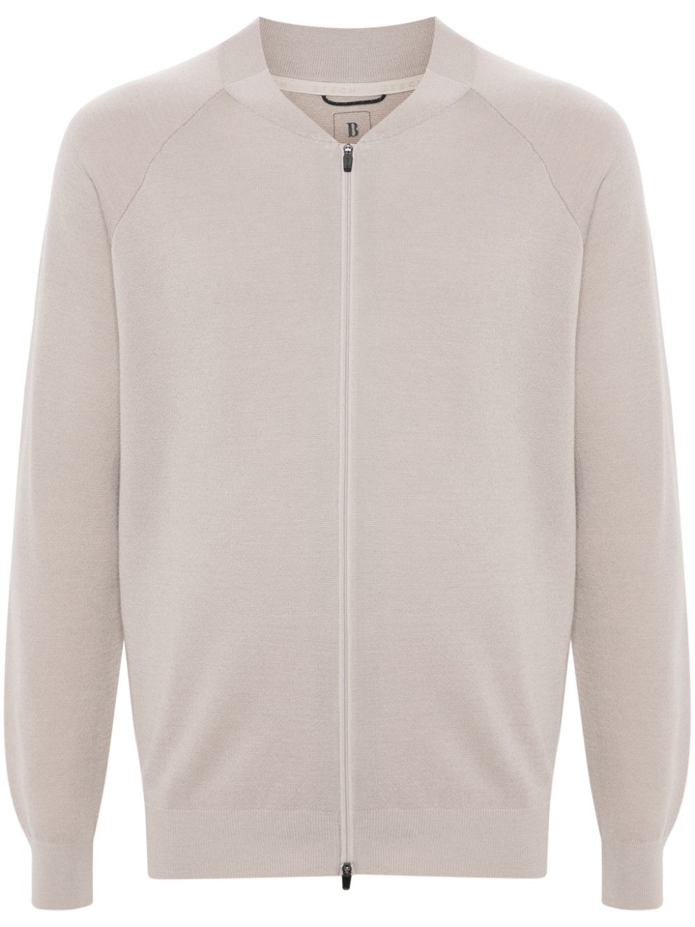 Boggi Milano wool bomber jacket - Neutrals von Boggi Milano