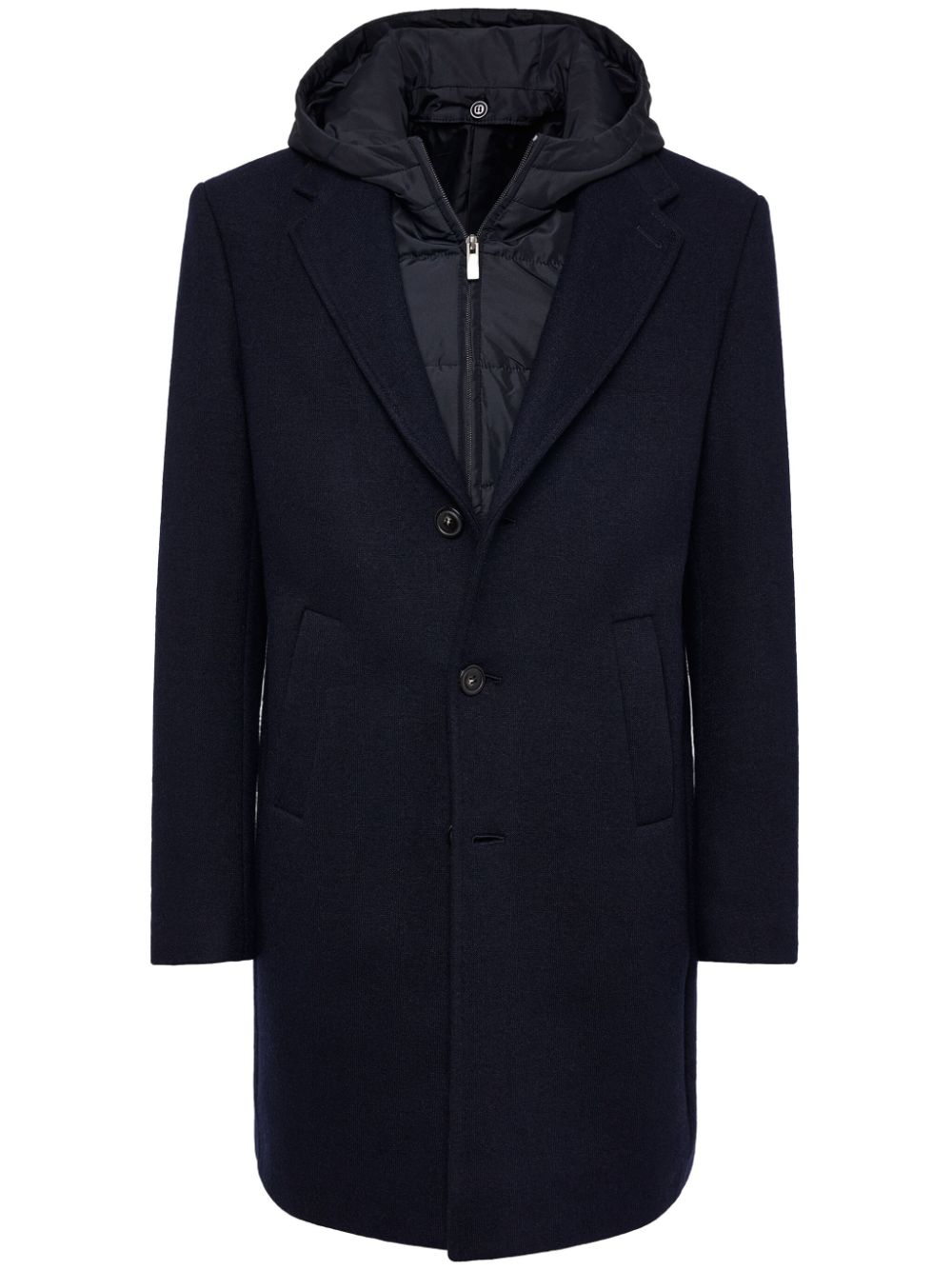 Boggi Milano wool jersey coat - Blue von Boggi Milano