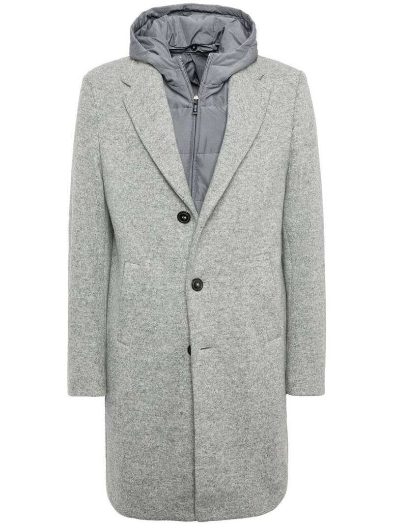 Boggi Milano wool jersey coat - Grey von Boggi Milano