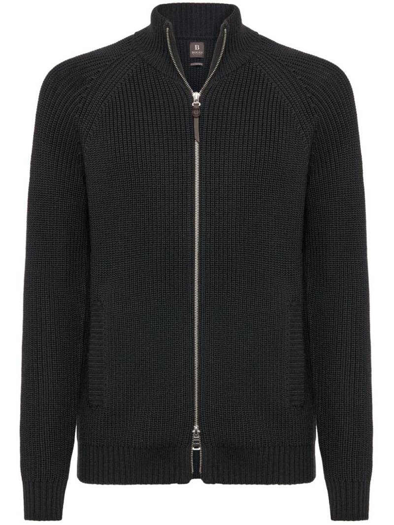 Boggi Milano zipped wool jumper - Grey von Boggi Milano